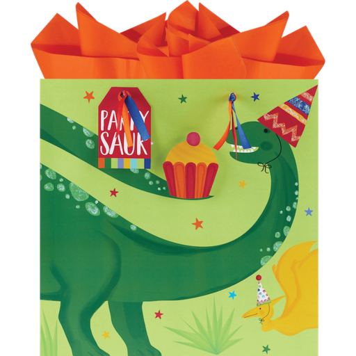 THE GIFT WRAP COMPANY DINOSAURIA LARGE GIFT BAG