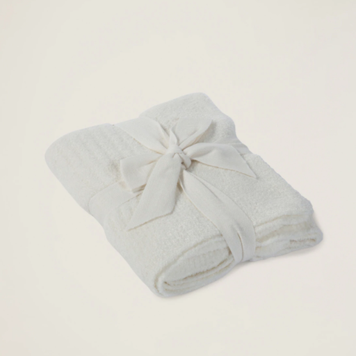 BAREFOOT DREAMS Cozychic Lite Ribbed Blanket  - Pearl