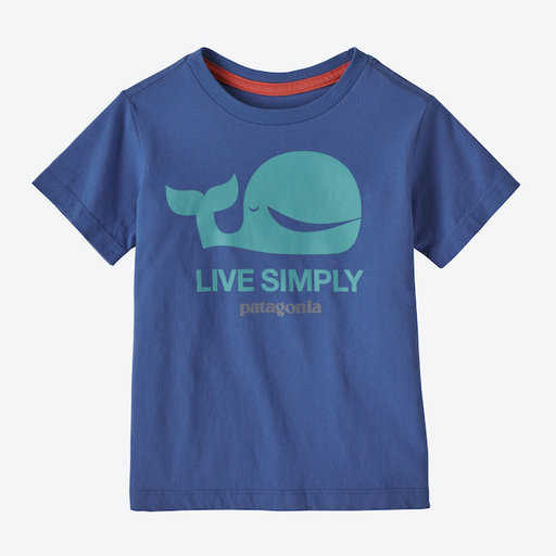 PATAGONIA BABY REGENERATIVE ORGANIC CERTIFIED COTTON LIVE SIMPLY WHALE T-SHIRT
