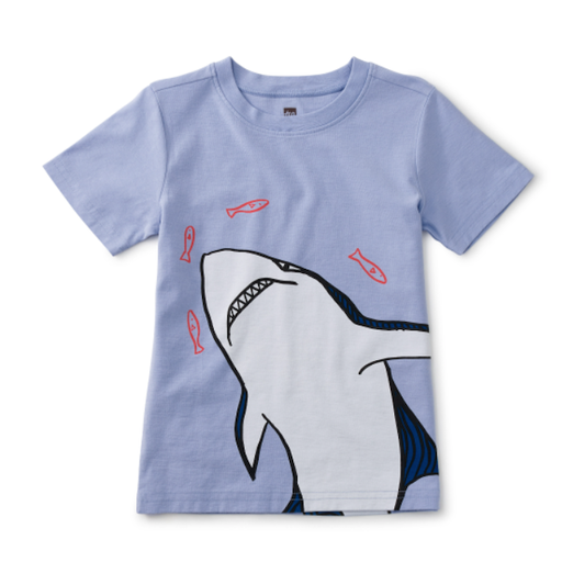 Tea SHARK FROM ABOVE GRAPHIC TEE