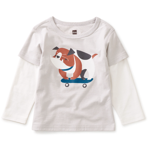 Tea Skatin' Dog Baby Graphic Tee Size 6-9 Months