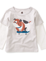 Tea Skatin' Dog Baby Graphic Tee Size 6-9 Months