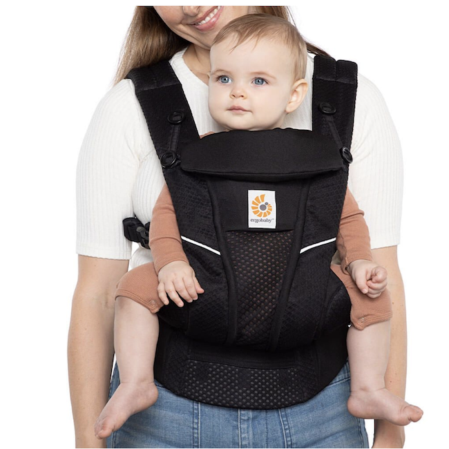 Ergobaby Omni Breeze All - In - One Baby Carrier In Onyx Black