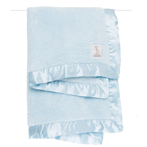 LITTLE GIRAFFE, INC. Little Giraffe Chenille Blue Baby Blanket