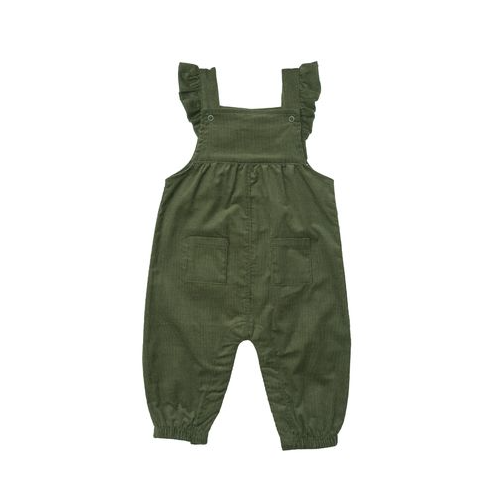 ANGEL DEAR CHIVE RUFFLE OVERALLS