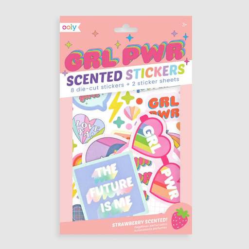 OOLY Girl Power Scented Scratch Stickers