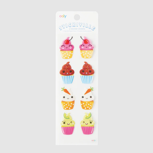 OOLY Stickiville Happy Cupcakes Stickers