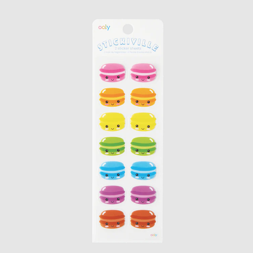 OOLY Stickiville Happy Macarons Sticker