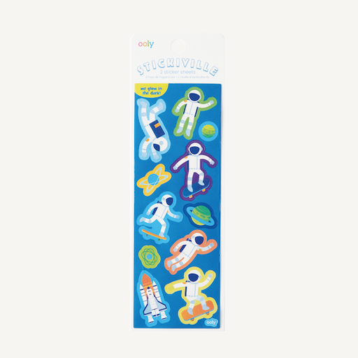 Only Stickiville Astronauts Glow In The Dark Stickers