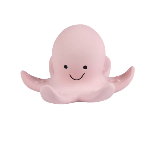 TIKIRI OCTOPUS ORGANIC NATURAL RUBBER RATTLE, TEETHER AND BATH TOY
