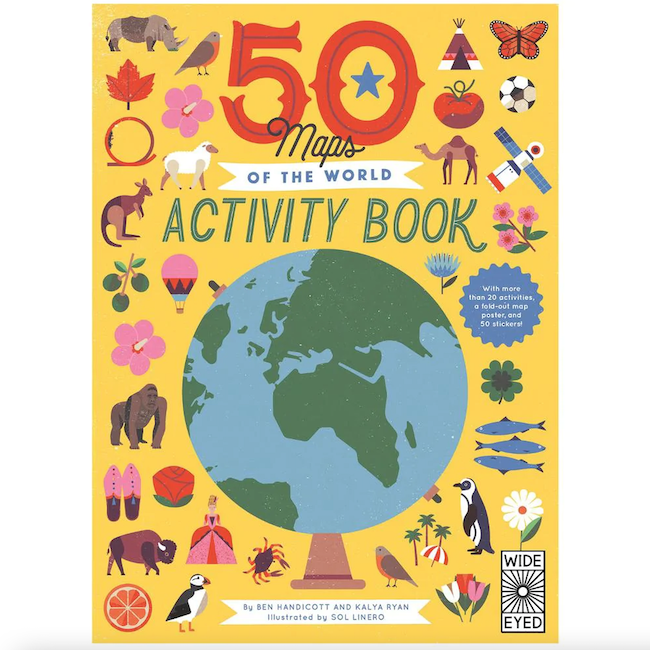 HACHETTE MUDPUPPY 50 MAPS OF THE WORLD ACTIVITY BOOK