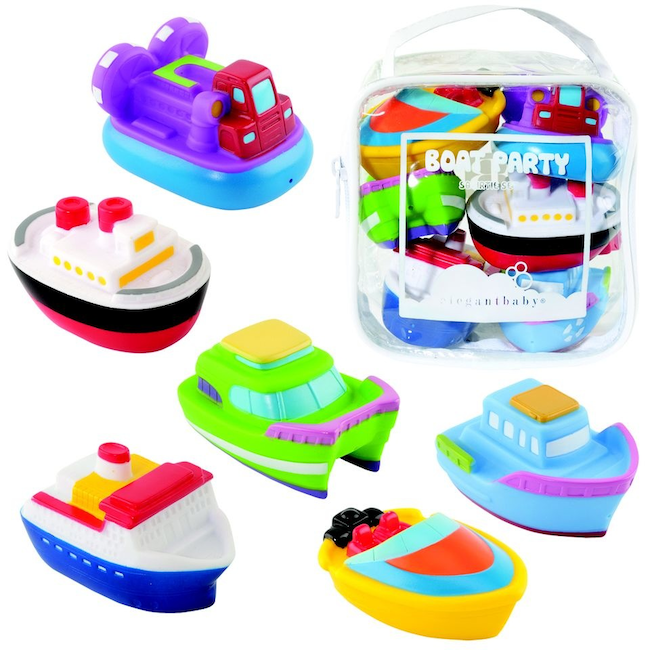 Elegant Baby Boat Party Squirtie Baby Bath Toy
