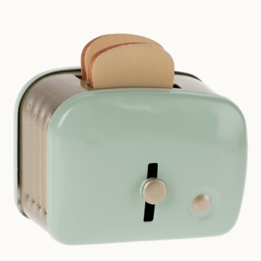 MAILEG Miniature Toaster And Bread - Mint