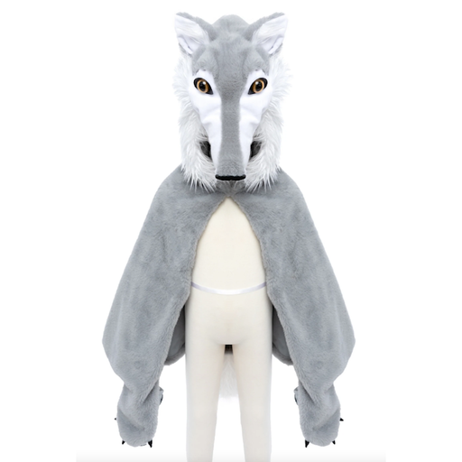 Great Pretenders Woodland Storybook Wolf Cape Size 4-6