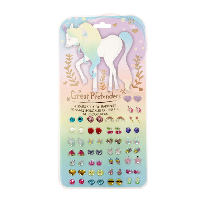 Great Pretenders Whimsical Unicorn Sticker Earrings