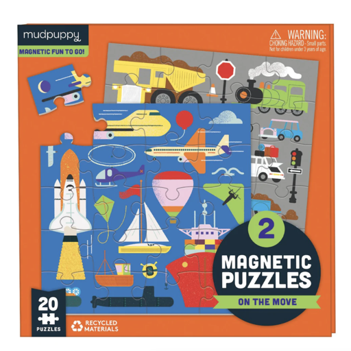 Hachette Mudpuppy On The Move Magnetic Puzzles
