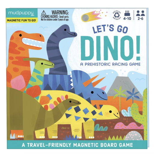 HACHETTE MUDPUPPY Let'S Go Dino! Magnetic Board Puzzle