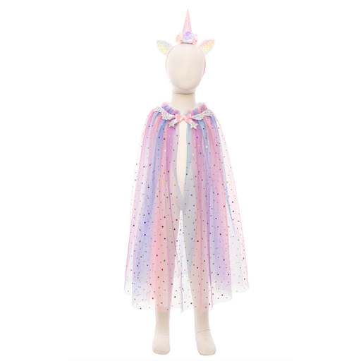 Great Pretenders Rainbow Unicorn Cape With Headband