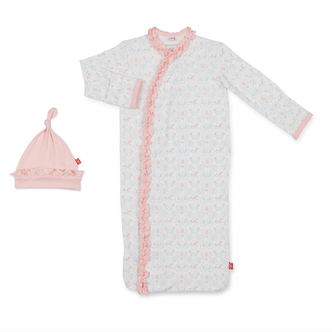MAGNETIC ME CAROUSEL MODAL MAGNETIC SACK GOWN AND HAT SET / NB-3M