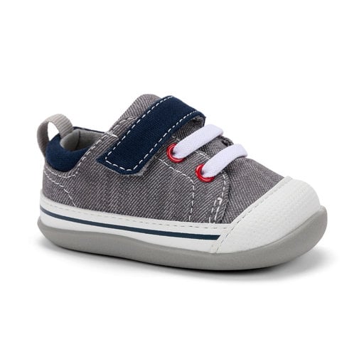 SEE KAI RUN Stevie Ii Infant First Walker In Gray Denim