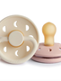 Mushie Frigg Moon Natural Rubber Baby Pacifier 2 Pack