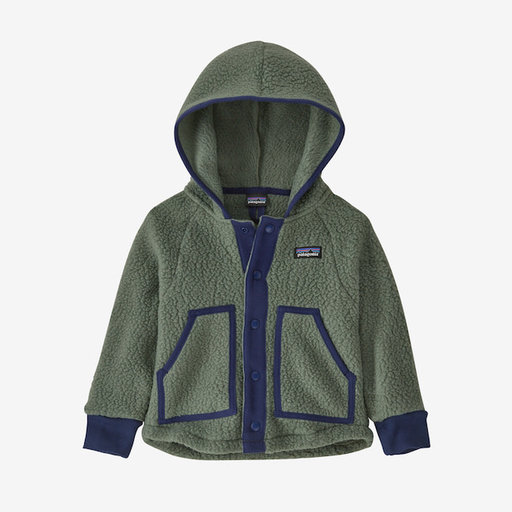 PATAGONIA Baby Retro Pile Jacket In Hemlock Green