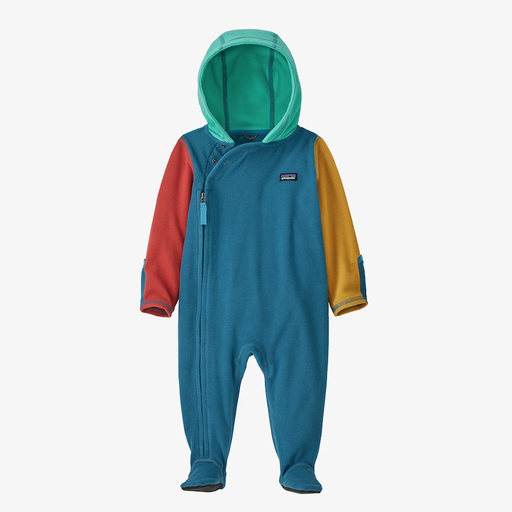 PATAGONIA INFANT MICRO D BUNTING IN WAVY BLUE