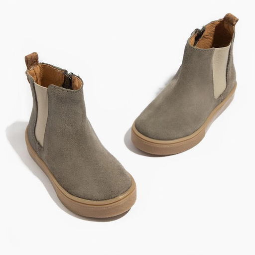 FRESHLY PICKED Gray Suede Chelsea Boot Sneaker