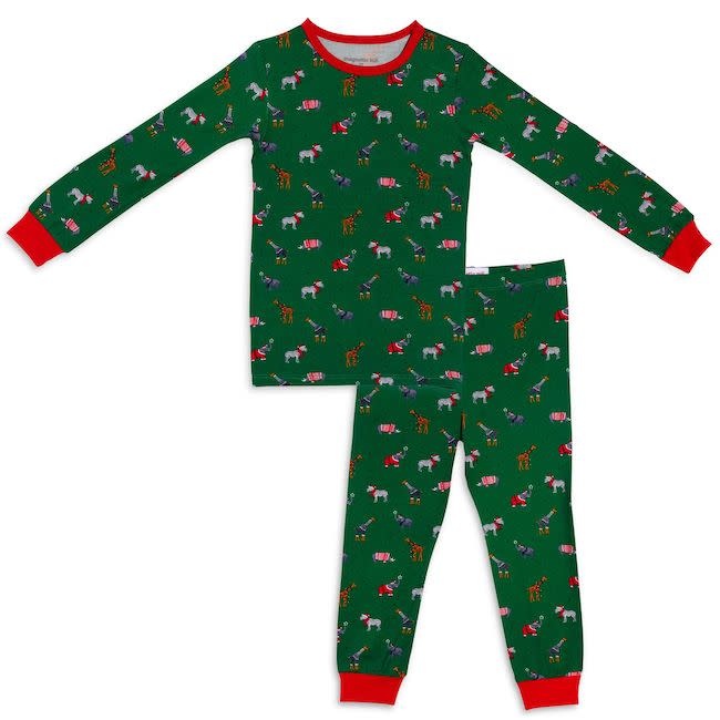 Jungle Bells Modal Magnetic 2 Piece PJ's - Comfort & Ease for Your Little  One! - Bellaboo