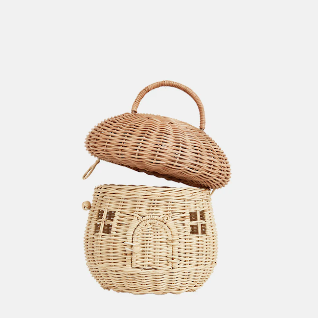 Olli Ella Mushroom Basket Rattan