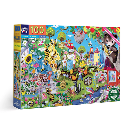 EEBOO Love Of Bees 100 Piece Puzzle