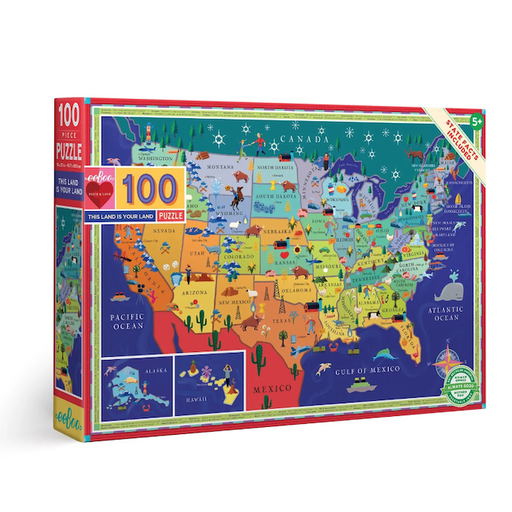 EEBOO THIS LAND IS YOUR LAND 100 PIECE PUZZLE