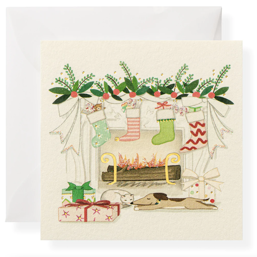 KAREN ADAMS DESIGN Fireplace Gift Enclosure Card