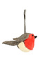 Fiona Walker Semi Velvet Hanging Robin Ornament