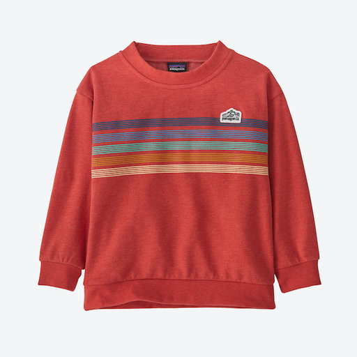 PATAGONIA Baby Lightweight Crew Sweatshirt : Line Logo Ridge Stripe