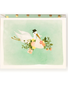 The First Snow Baby Stork Illustration Card In Blue