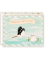 The First Snow Special Delivery Baby Stork Greeting Card