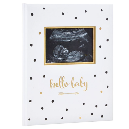PEARHEAD Hello Baby Book - Black And Gold