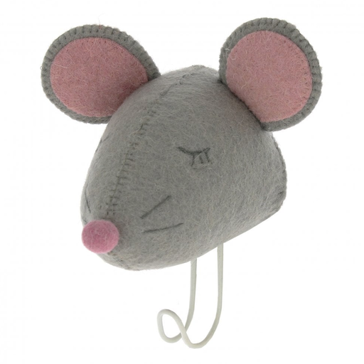 Fiona Walker Sleepy Mouse Head Coat Hook