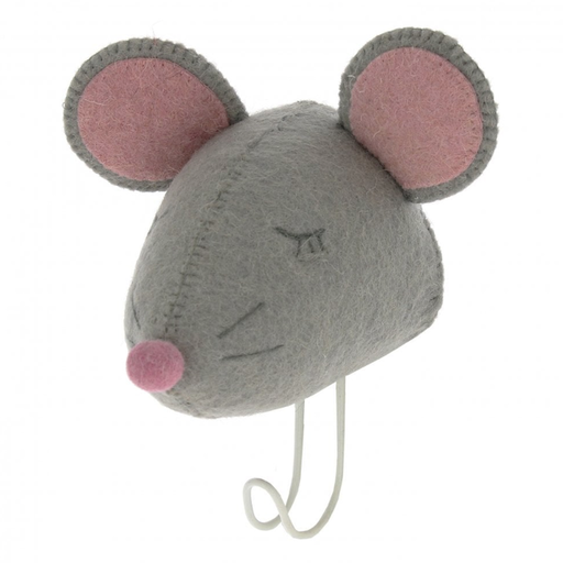 FIONA WALKER Sleepy Mouse Head Coat Hook