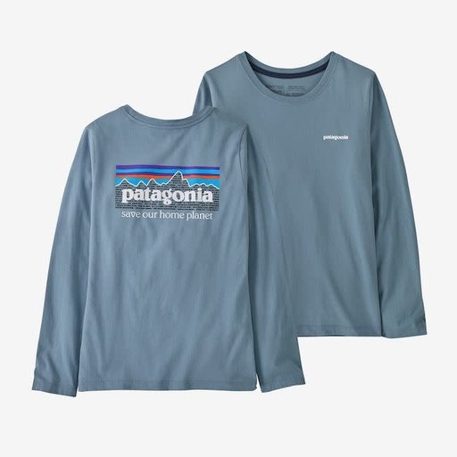 PATAGONIA Girls' Long Sleeve Regenerative Graphic T-Shirt In P-6 Mission