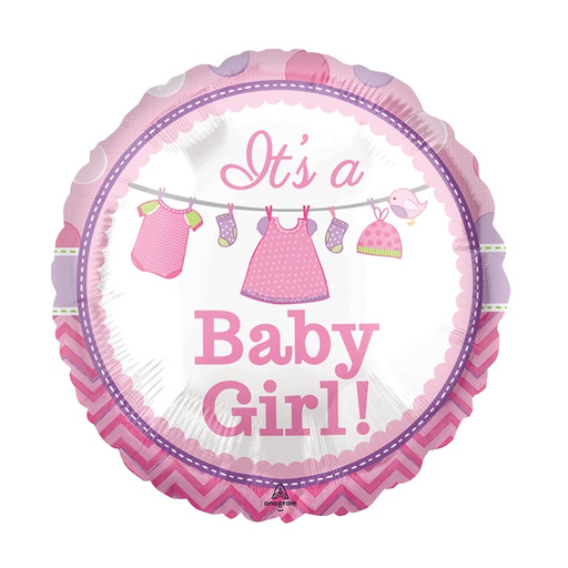 IT'S A BABY GIRL - SHOWER WITH LOVE FLOWER/PLANT BALLOON