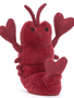 JELLYCAT Love-Me Lobster - H 6" x W 3"
