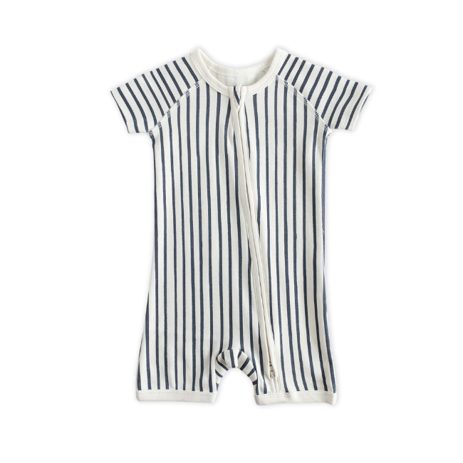 Baby Boy Pajamas Stripes Away Short Sleeve Sleeper from Pehr at
