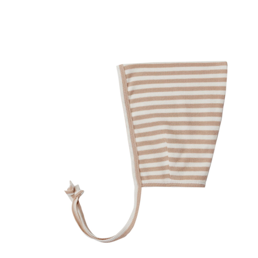 QUINCY MAE Pixie Bonnet | Latte Stripe