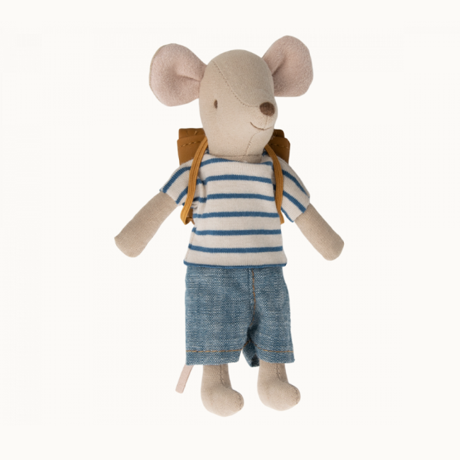 Maileg Tricycle Mouse, Big Brother With Bag