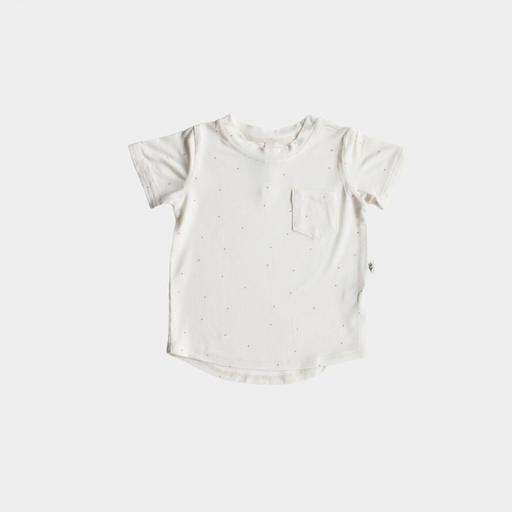 BABYSPROUTS POCKET TEE IN TINY DOTS