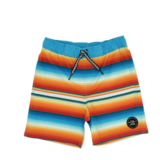 Feather 4 Arrow - Kids Castaway Swim Short - SUN - Yellow Turtle