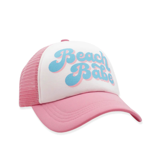 FEATHER 4 ARROW Beach Babe Trucker Hat In Fairy Tale Pink