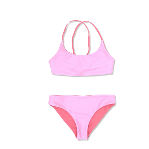 FEATHER 4 ARROW Waverly Bikini In Sugar Coral - Reversible